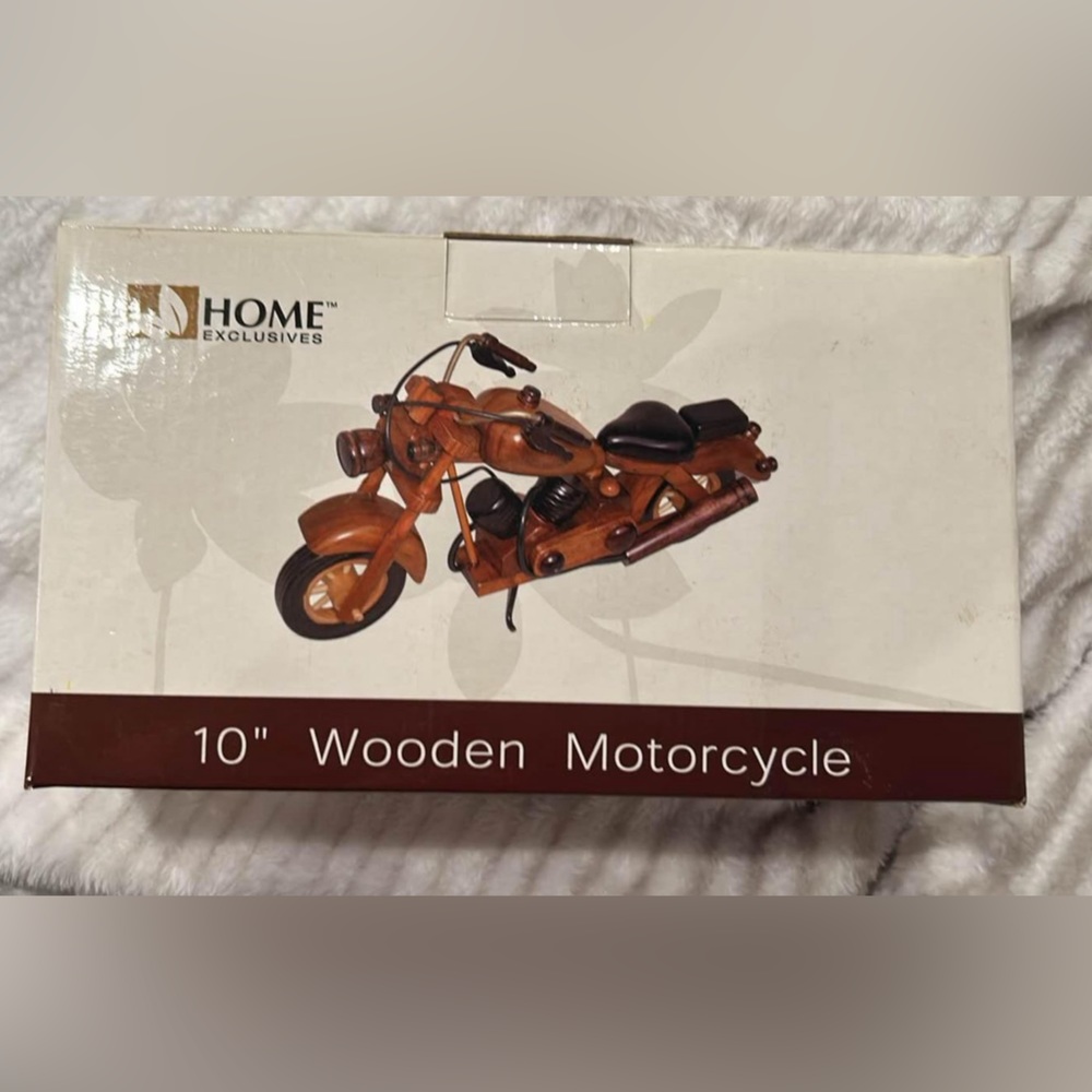 Wooden motorcycle